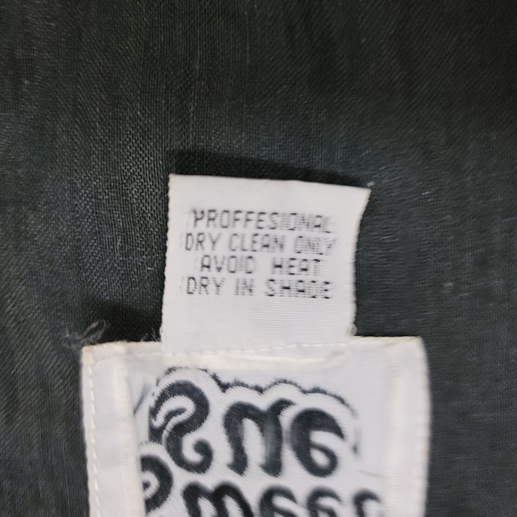 Sweet Sue Black Silk Vest with Black Bugle Beads & Sequins. Sz S - Picture 10 of 10